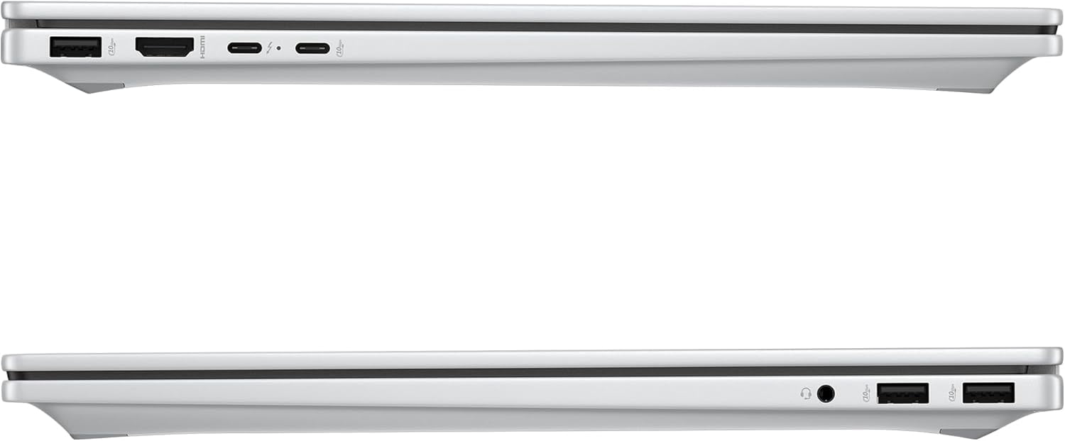 HP OmniBook X Copilot+ Laptop, Intel Ultra 7-258V, 32 GB LPDDR5x RAM, 2 TB PCIe SSD, 17.3" FHD (1920x1080) Touchscreen, Intel Arc 140V GPU, Backlit Keyboard, W11 Home, Glacier Silver