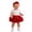Red, variant on SUXIAN Mini Skirts For Girl Ruffled Polka Dot Mesh Tutu Skirt Headband Set For Baby Girls Skirt White 9-12 Months