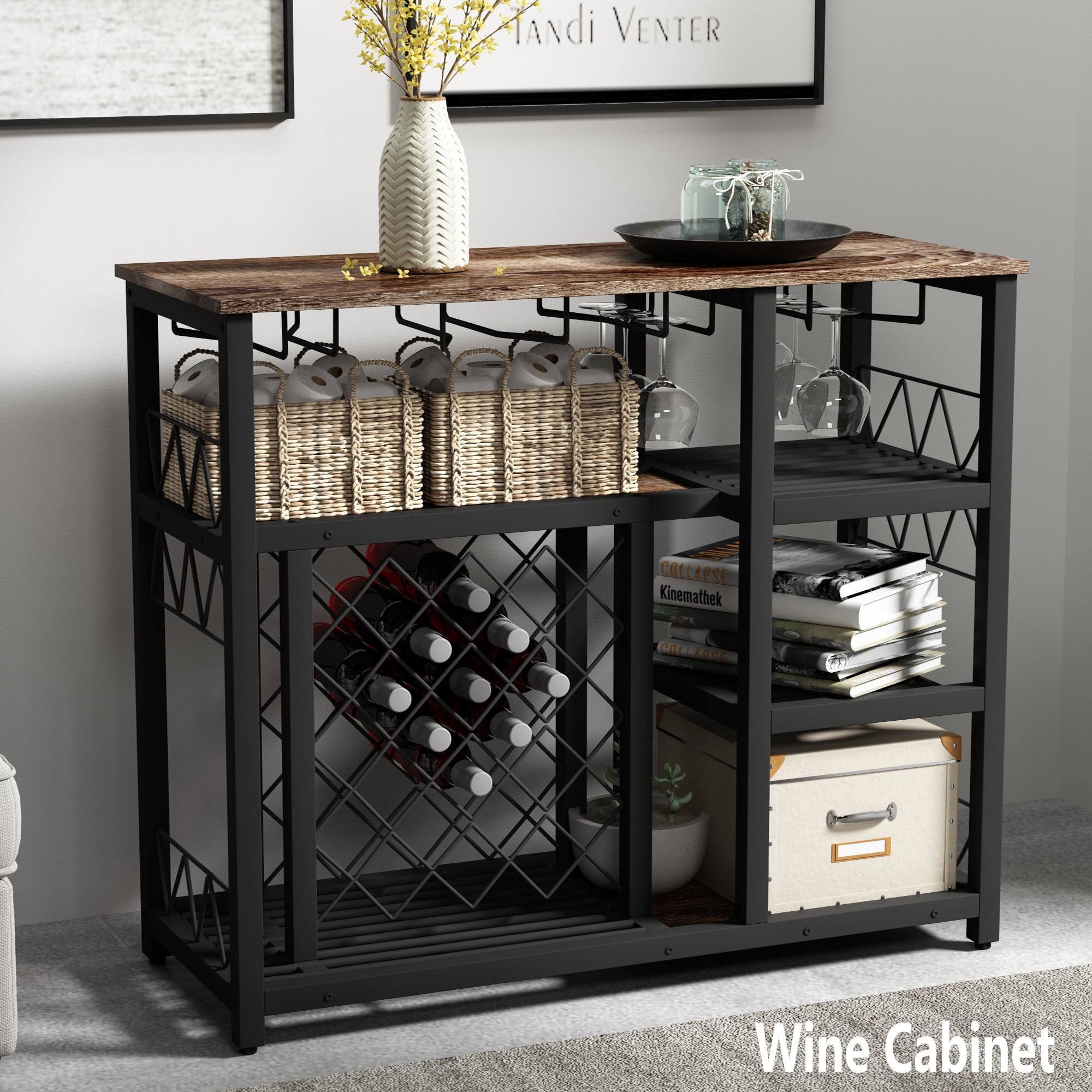 Brand Salewine Rack Table Freestanding Wine Bar Cabinet Console Brand Salewine Rack Table Freestanding Wine Bar Cabinet Console