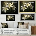 thumbnail image 4 of Designart "Timeless Elegance: Delight In Lilies' Beauty" Lilies Floater Framed Canvas Wall Art, 4 of 5