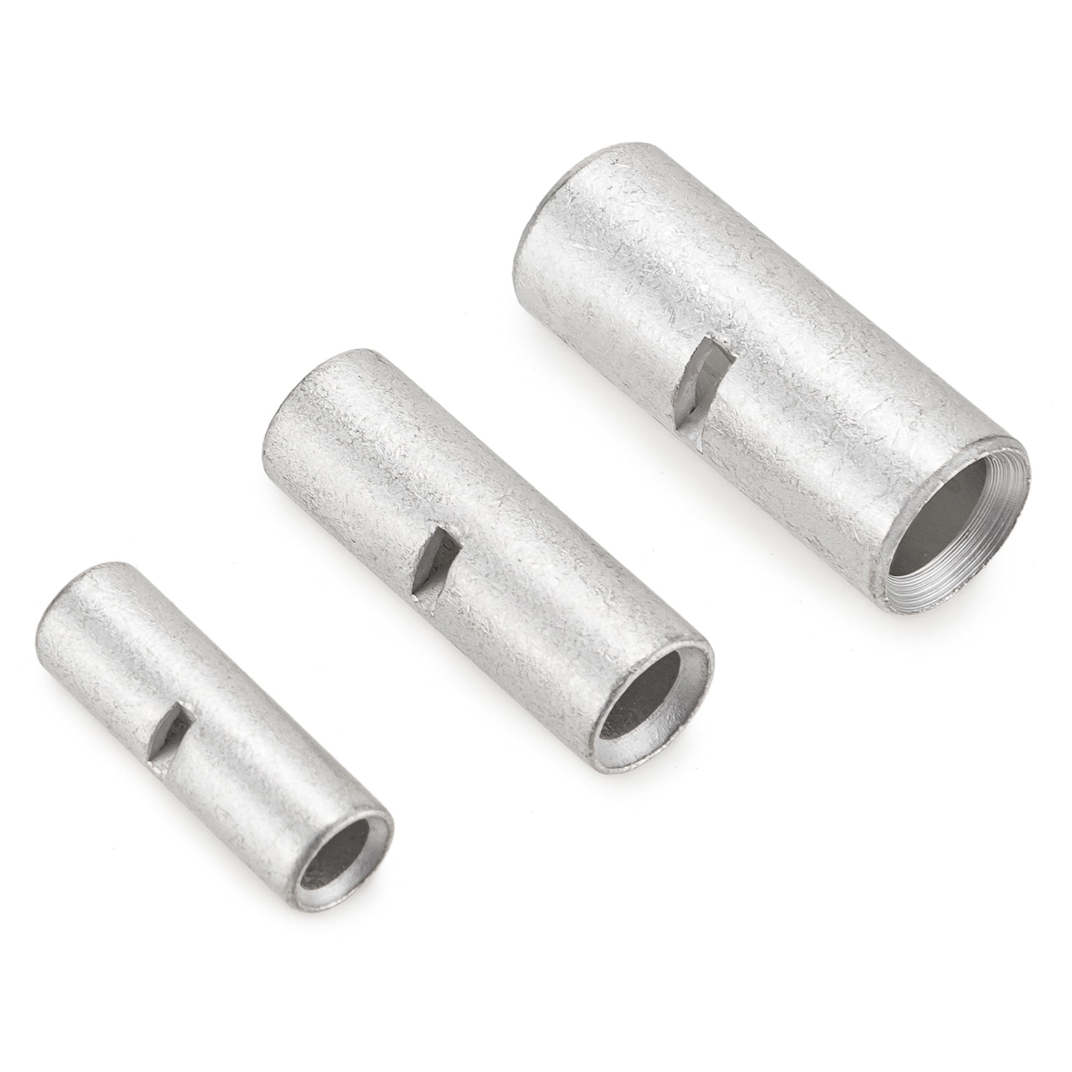 40 PCS BN8 BN14 BN22 AWG Gauge 8 6 4 Tinned Copper Butt Wire Terminal Crimp Connectors Thick Wall