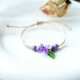 thumbnail image 2 of La nueva pulsera dulce de osmanthus más vendida de la temporada, diseño de nicho para niñas, pulsera de hadas Mori, punto de marea femenino 159A púrpura, 2 of 2