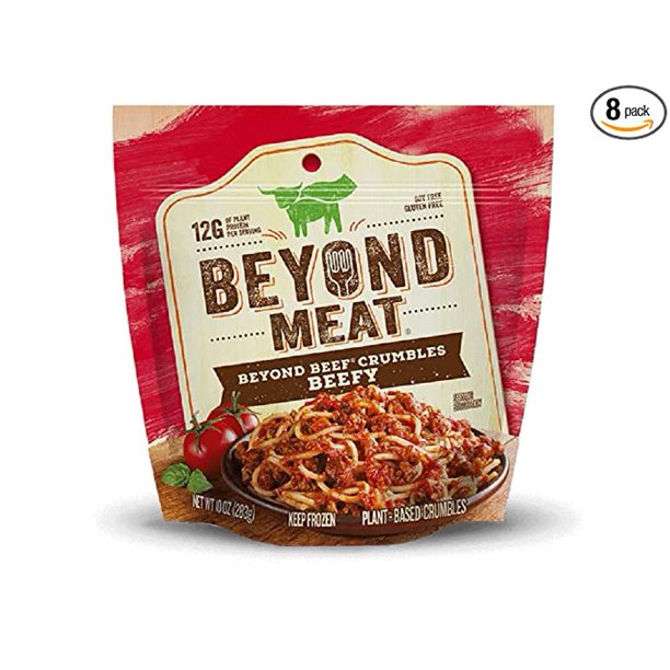 (8 pack)Beyond Meat Plant Based Protein Beef Crumbles, Beefy, 10 oz