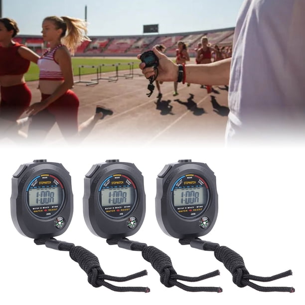 Cronómetro Deportivo, Cronómetro Deportivo De Alta Precisión De 40 Mah, 3 Piezas Con Función De Alarma Para Patio De Juegos Para Entrenadores