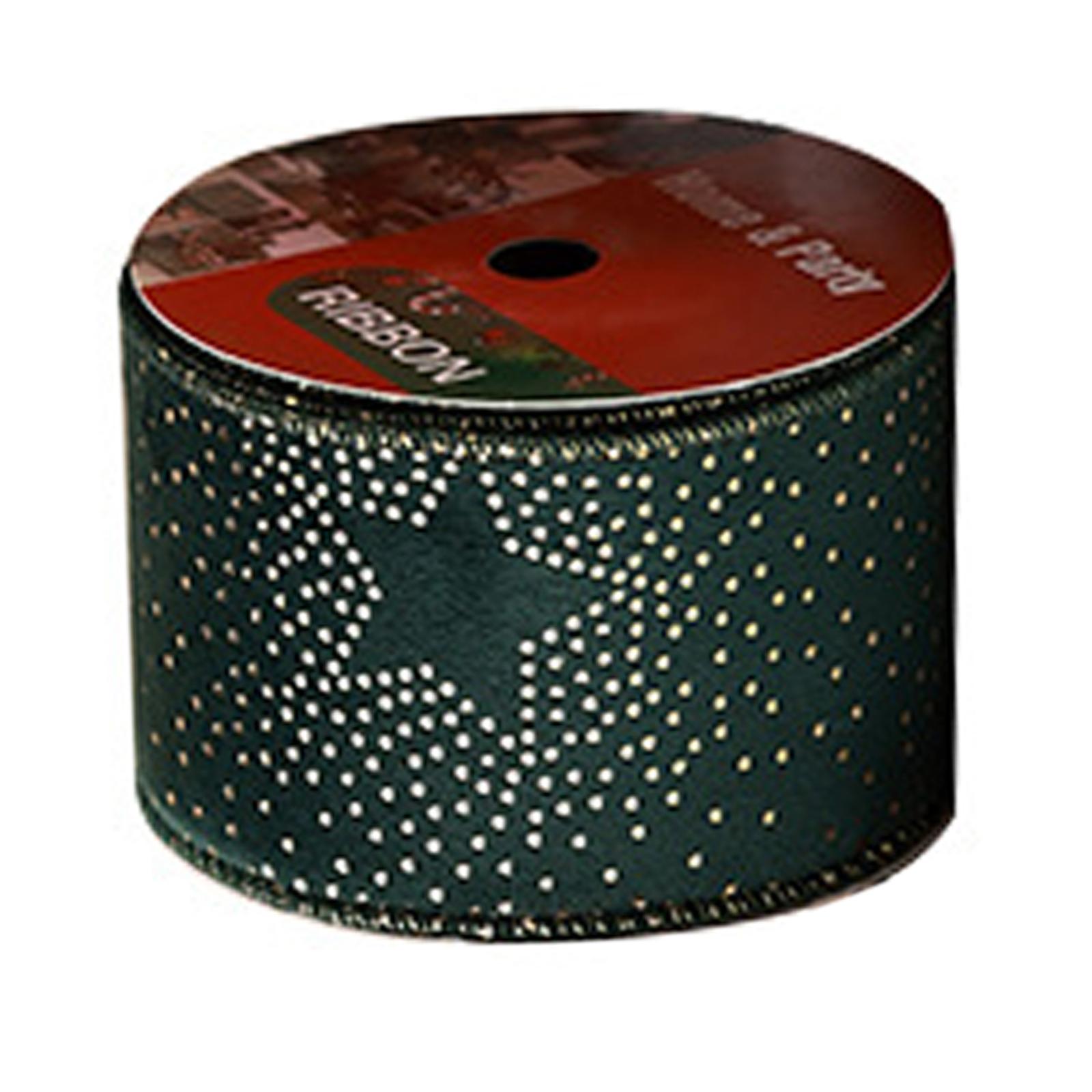 Sharprepublic Christmas Ribbon Decorative Ribbon for Handmade Crafts Gift Wrapping Bouquet Green A