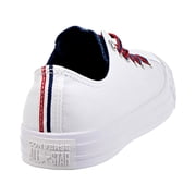 Converse Chuck Taylor All Star OX Mens Shoes White-Navy-Gym Red 160467c