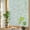 Green, variant on Grey Floral Window Privacy Film, Ethnic Middle East Stained Glass Rainbow Film Decorative Window Clings, Static Cling Sun Blocking Stickers 23.6" x 59"