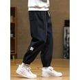 thumbnail image 2 of Spring Autumn Fashion Letter Harem Pants Men Hip Hop Streetwear Black Grey Loose Sweatpants Men Joggers Plus Size Baggy Trousers, 2 of 6