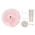 thumbnail image 1 of Feather Table Lamp Adjustable Color Brightness Rechargeable Touch Control Decoration Night Light Pink, 1 of 5