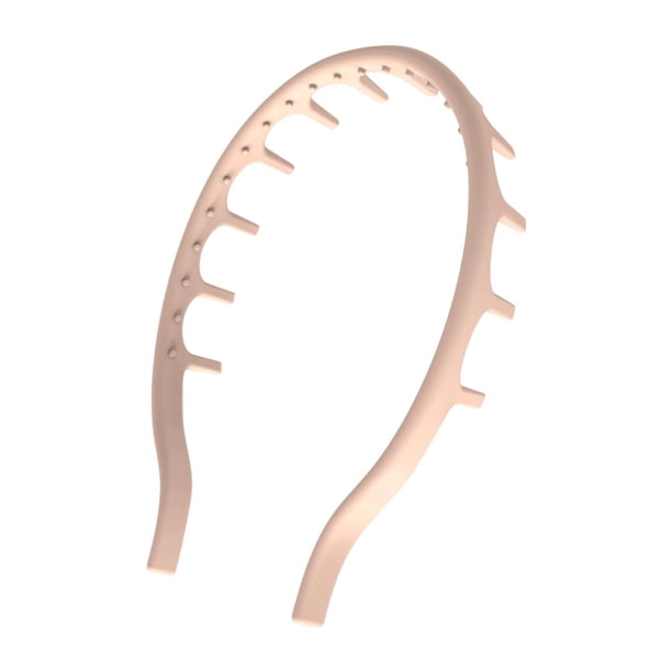 Diadema de silicona con forma de peine, accesorio antideslizante para cabello, con diente para familiares y amigos, día de Valentín. Caqui
