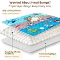 thumbnail image 4 of Beavtaens Baby Play Mat for Floor, Fits 71x59 Playpen, Non-Slip, Soft for Infants, 0-4 Years, Vehicles, 4 of 9