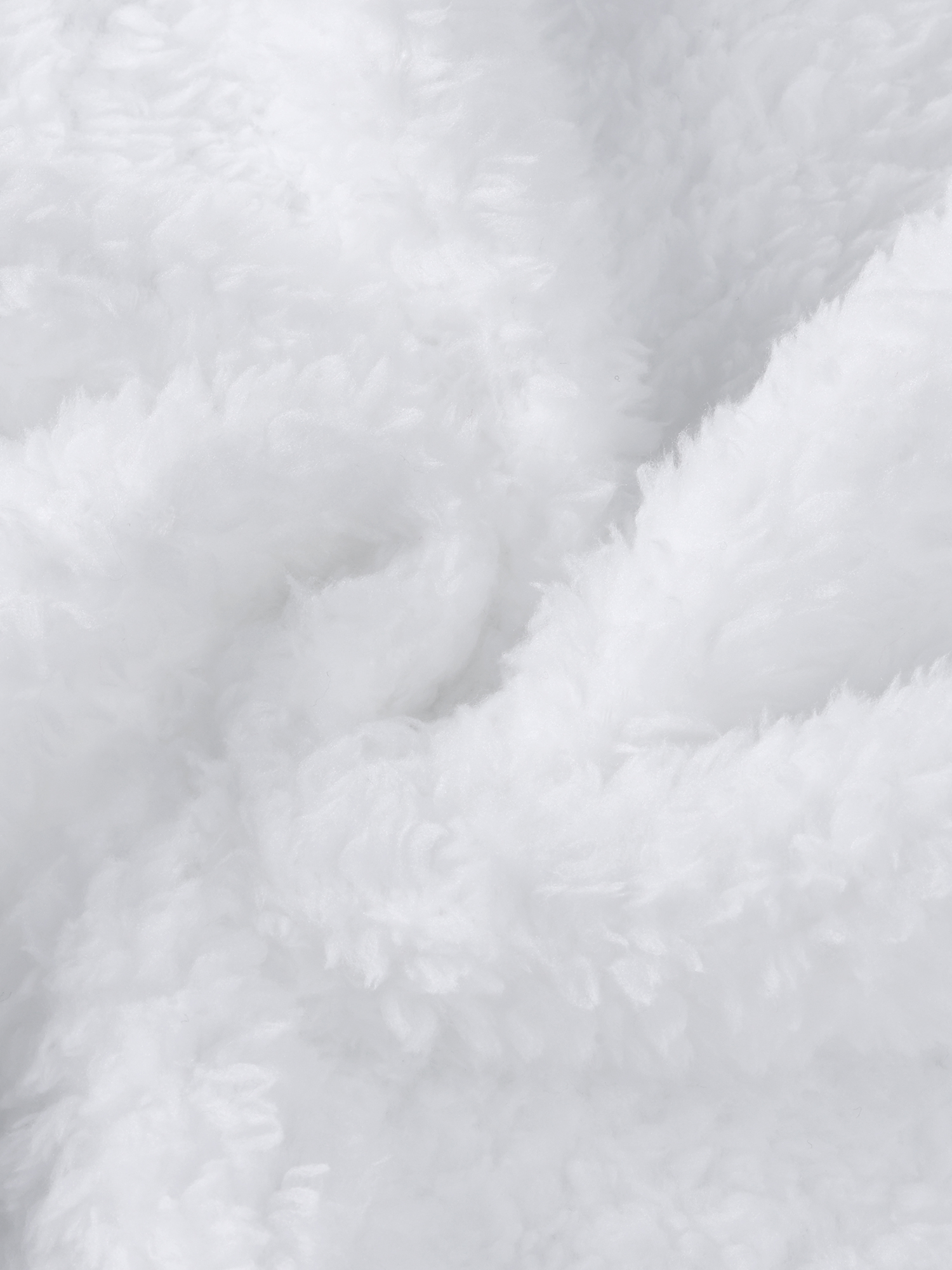 DARING DIVA Fuzzy Hooded Plush Bath Robe Mini Bathrobe S White