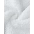 thumbnail image 5 of DARING DIVA Fuzzy Hooded Plush Bath Robe Mini Bathrobe M White, 5 of 6