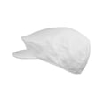 thumbnail image 3 of NYFASHION101 Men's Solid Color Cotton Elastic Buttoned Bill Newsboy Ivy Cap, White, 3 of 4