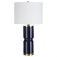 thumbnail image 3 of Uttermost 1-Light Coastal Ceramic Table Lamp in Royal Blue/Antique Gold, 3 of 7