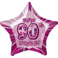 thumbnail image 1 of Unique Party Happy 90th Birthday Pink Star Foil Balloon, 1 of 1