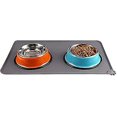 thumbnail image 3 of Silicon Floor Cat Dog Pet Feeding Bowl Mat Non Slip Waterproof Wipeable Easy Clean (black), 3 of 4