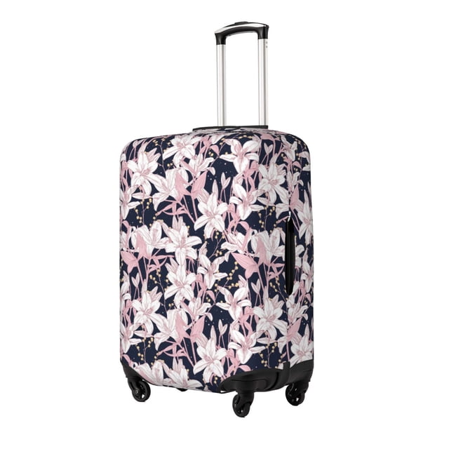 Fotbe Lilies Flowers Funda Protectora para Equipaje, Antirrayones y Resistente a la Suciedad, Compatible con Maletas de 18 a 32 Pulgadas-X-Large
