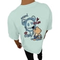 thumbnail image 3 of Summer Hop T Shirts for Men Crewneck Short Sleeve Y2K Graphic Tee Relaxed Fit Streetwear Tops Light Green M, 3 of 8