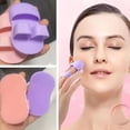 thumbnail image 3 of Face Silicone Cleansing Brush,Face Scrubber Mini Facial Brush for Women,Handheld Soft Facial Clean Massage Makeup Remover Fac-e Wash Brushes Skin Care Scrub Cleanser Tools - Blue, 3 of 10