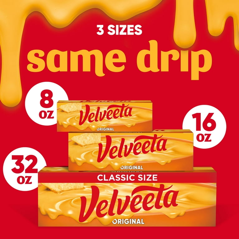 Velveeta Original Melting Cheese Dip & Sauce, 16 Oz Block 