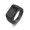 Black, variant on Men's Titanium Steel Ring Geometric Electroplated Rectangular Glossy Band Gift For Him Retro Jewelry Minimalist