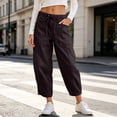 thumbnail image 2 of Hvogkswy Straight Leg Jeans for Women Fashion Drawstring Low Rise Jeans Comfy Stretchy Washed Denim Pants with Pockets, 2 of 7