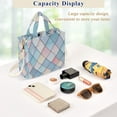 thumbnail image 5 of FORMRS Womens Corduroy Tote Bag Crossbody Shoulder Handbag with Pocket, Beige Art Pattern, 5 of 7