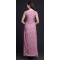 thumbnail image 4 of Bimba Floral Women V Neck Sleeveless Front Slit Casual Maxi Printed BohoÂ&nbsp;Dress-Large, 4 of 5