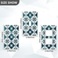 thumbnail image 7 of Yayeee Blank Wall Plate Cover 1-Gang 4.5"x2.7" Home Unused Decorative Outlet, Blue Mosaic Pattern, 7 of 7