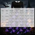 thumbnail image 3 of BaoFuBaoMei Vintage Halloween Dresses for Women Plus Size Crew Neck Long Sleeve Halloween Witch Hat Star Print Midi Dress Back Zipper Closure Waist Bow Tie a Line Dresses for Party, 3 of 6