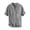 Grey, variant on Blekii Men's Casual Fashion Loose Cotton Linen Short Sleeve Shirt - Breathable Summer Fabric, Classic Solid Color - Ideal for Beach Vacation, Daily Casual Wear, Tropical Holiday,