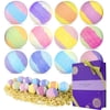 Bath Bombs Valentine's Day Gift Set for Women - 12 Pcs Handmade Bubble Bombs, 12 x 3.12oz Relaxing Fizzies Shower Birthday Gifts for Her