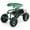 Green, variant on Topbuy Rolling Garden Cart Wagon Scooter w/ 360° Swivel Seat & Storage Tray & Basket Blue