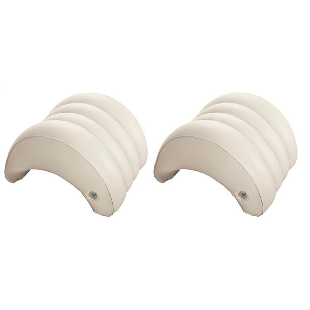 Intex Hot Tub Removable Inflatable Lounge Headrest Pillow Spa Accessory (2 Pack)