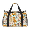 thumbnail image 1 of Fotbe Whimsical Fox Floral Garden Bolsa de Viaje con Estampado, Bolsa de Fin de Semana para Mujer con Compartimento para Zapatos, Bolsa de Gimnasio con Bolsillo Húmedo, 1 of 7