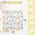 thumbnail image 2 of 5 PCS Funny Duck Doodle Baby Muslin Washcloths, Cartoon Soft Absorbent Face Towel Burp Cloths Cotton Bath Wipes Infant Wash Cloth for Newborn Boys Girls, 2 of 7