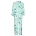 thumbnail image 4 of SnZhen Two Piece Sets for Women Women's Casual Printed Long Sleeved Round Neck Top With Pants Set, 4 of 5