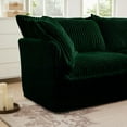 thumbnail image 4 of Modern Corduroy 4-Seater Sofa with Removable Cover for Living Room, 220×80×75cm, 4 of 24