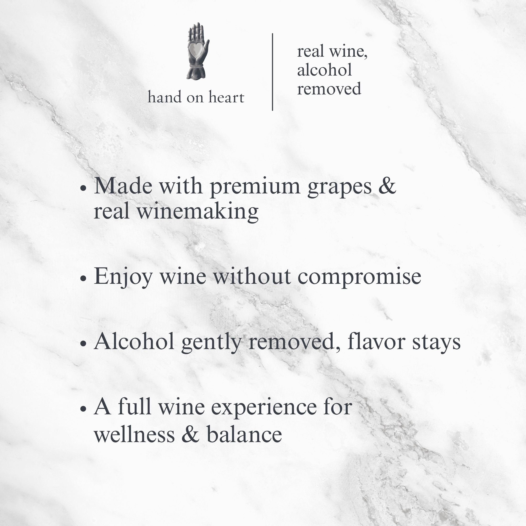 Hand on Heart Non-Alcoholic Cabernet Sauvignon 4-Pack (750ml)