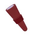 thumbnail image 3 of Tapón de botella de vino Silicona de grado alimenticio Acero inoxidable 6,1x2,35 cm Corchos de vino reutilizables prácticos decorativos para decoración Marrón, 3 of 12