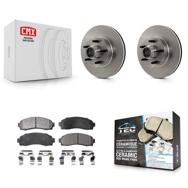 Transit Auto Front Disc Brake Rotors Hub Assembly and Ceramic Pads Kit for Car Ford Ranger Mazda B3000 B2300 B4000 K8T-100729