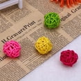 thumbnail image 4 of Miangastore 10Pcs Bird Cage Toy Parrot Willow Branch Ball Rattan Balls Assorted Color for Cockatiels, 4 of 8