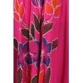 thumbnail image 5 of Sakkas Embroidered Painted Floral Cap Sleeve Reyon Dress - Fuchsia - One Size, 5 of 5
