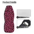 thumbnail image 6 of Uorisanigo Pink Leopard Car Seat Covers Waterproof Car Seat Covers Full Set of 2 Easy Installation Breathable Front Seat Cover Cars Accessories Suitable for Cars, SUV and Trucks, 6 of 7