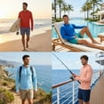 thumbnail image 7 of INGEAR Men's Lightweight SPF 50+ UV Protection Hoodie, Long Sleeve Rashguard with Pocket, , SKY , L, 7 of 7