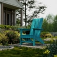 thumbnail image 2 of Wildridge Freedom Modern Adirondack Chair, Aruba Blue - Outdoor Weather Resistant Poly Furniture for Patio, Porch, Deck, Pool, Garden, Backyard, 2 of 4