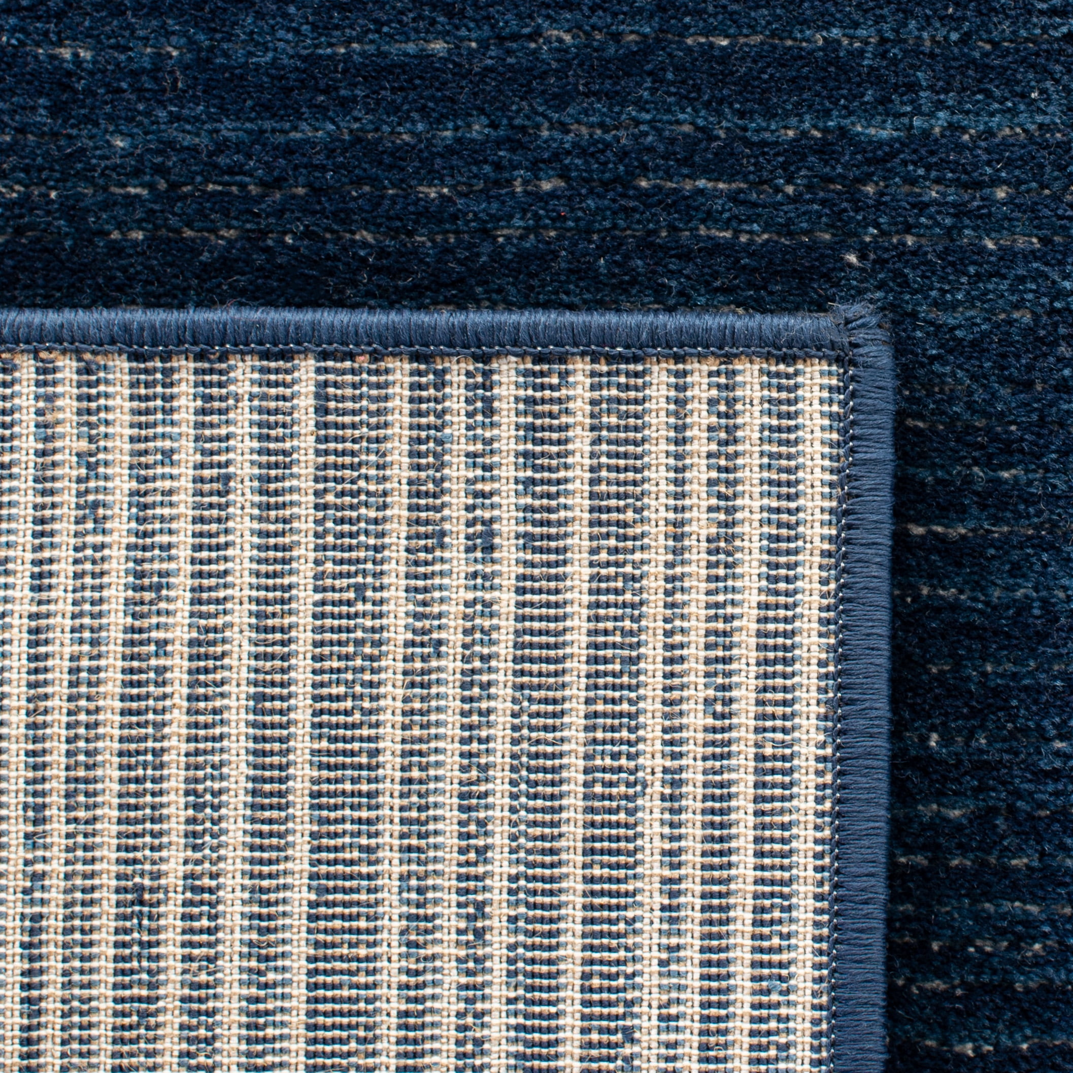 SAFAVIEH Vision Adrasteia Overdyed Solid Runner Rug, Navy, 2'2" x 6' - Modern Design, Navy, Non-Shedding & Easy Cleaning, Ideal for Living Room, Bedroom, Dining Space, Entryway, Hallway, Kitchen