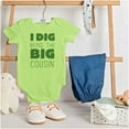 thumbnail image 3 of Dig Being Big Cousin Family Little Romper Boys or Girls Infant Baby Brisco Brands 12M, 3 of 6