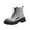 Silver, variant on Womens Carnival Shoes Ankle Boots Round Toe Sparkling Platform Thick Heel Lace Up Western Boots Shoes